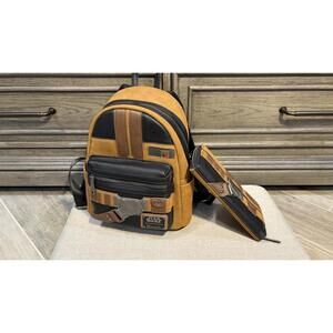 Loungefly Star Wars Hans Solo Back Pack And Wallet Set Lightly Used